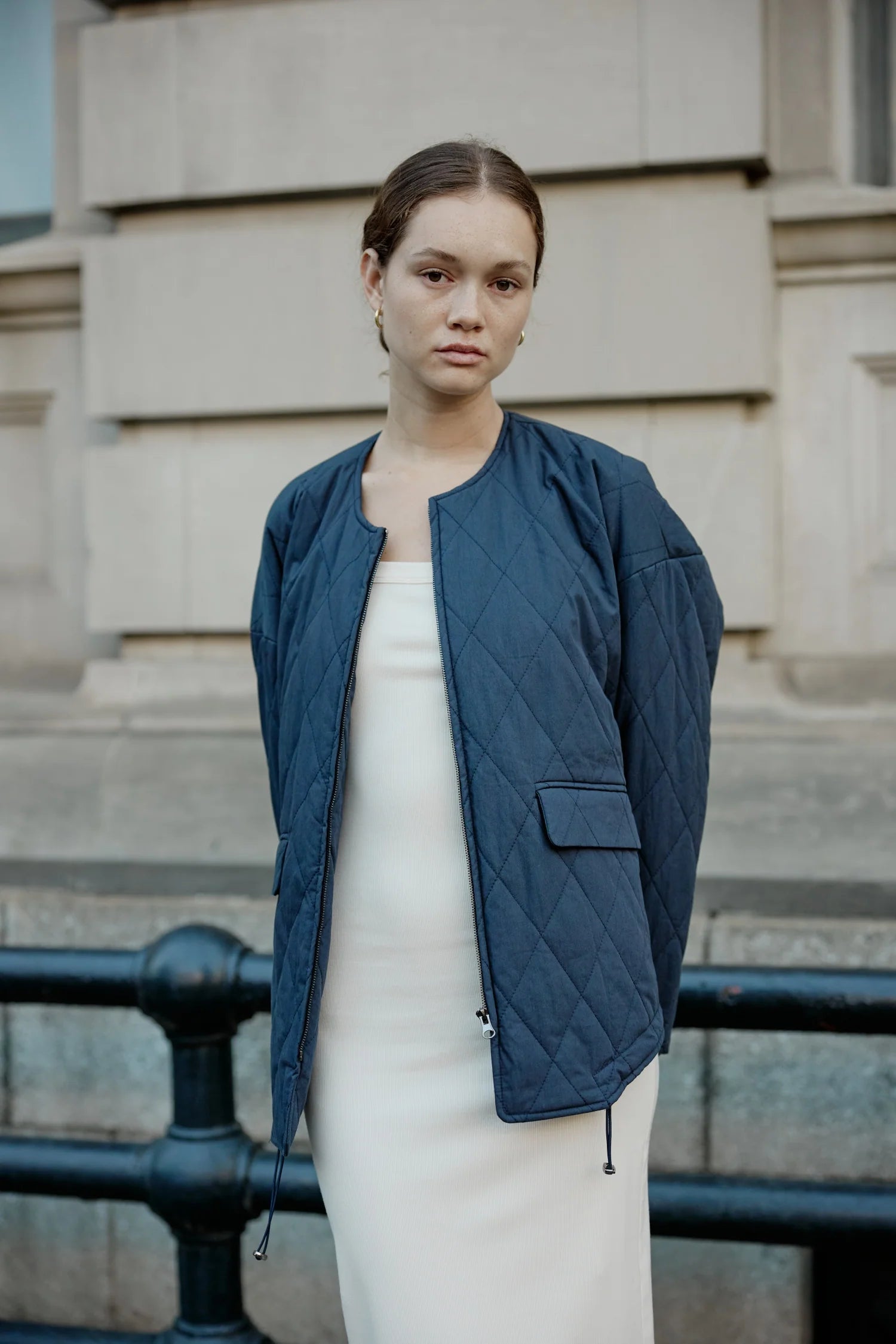 Oversized Cotton-Blend Utility Jacket