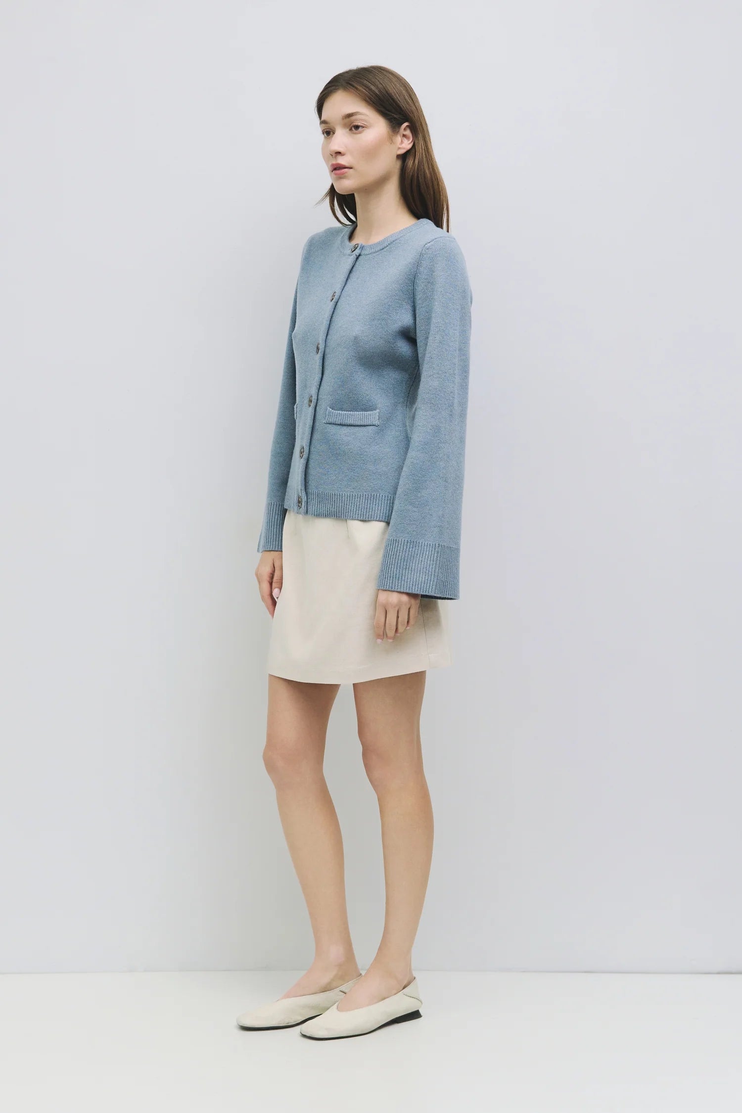 Flared Sleeve Cardigan
