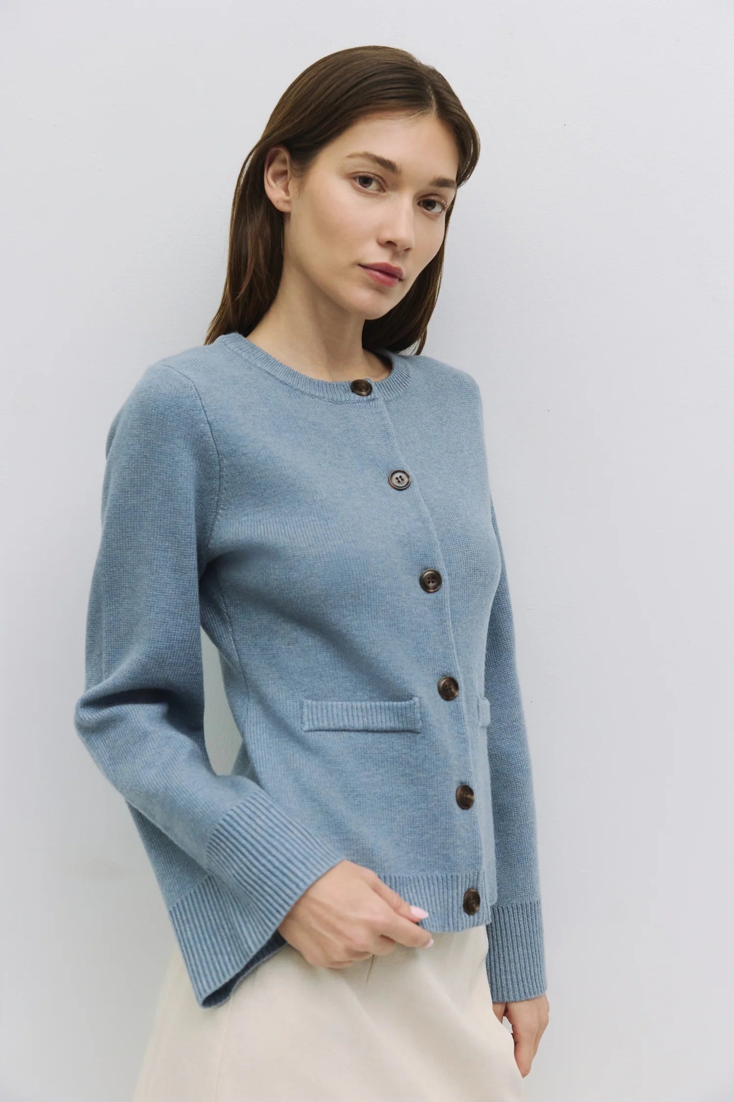 Flared Sleeve Cardigan