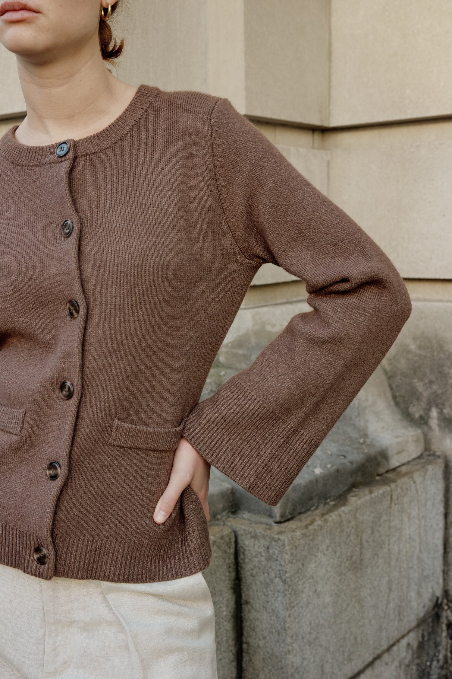 Flared Sleeve Cardigan