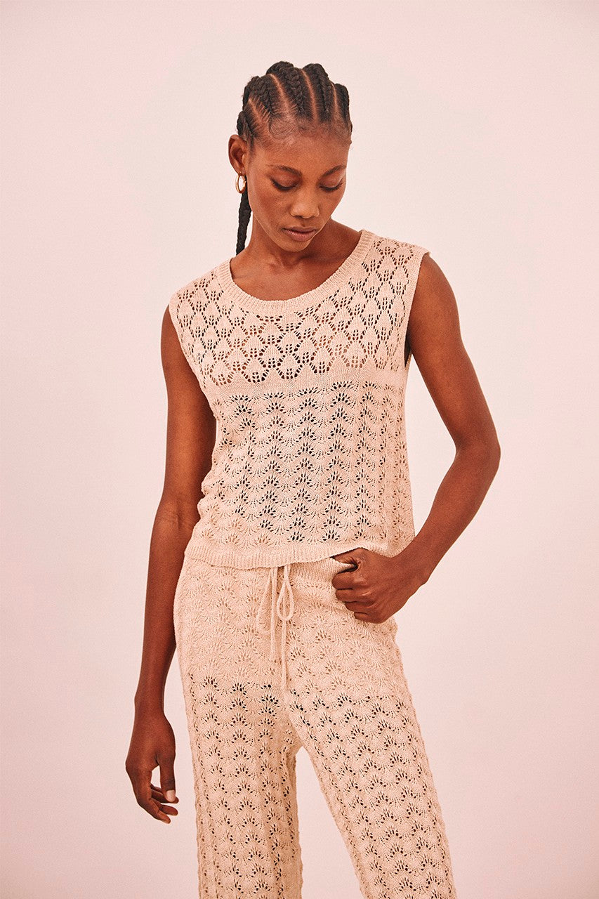 Knit Top With Openwork