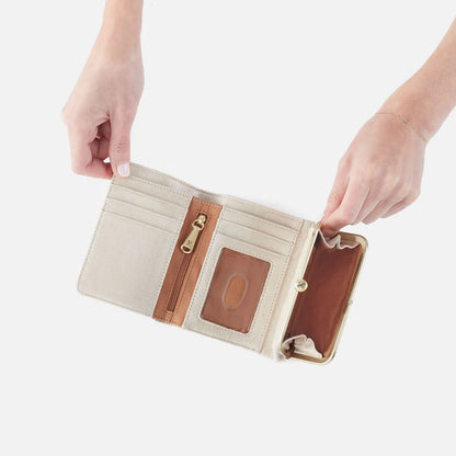 Sand Shimmer Compact Wallet