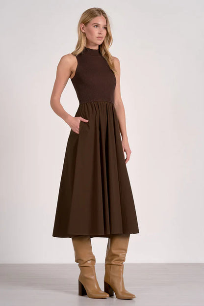The Raven High-Neck Dress