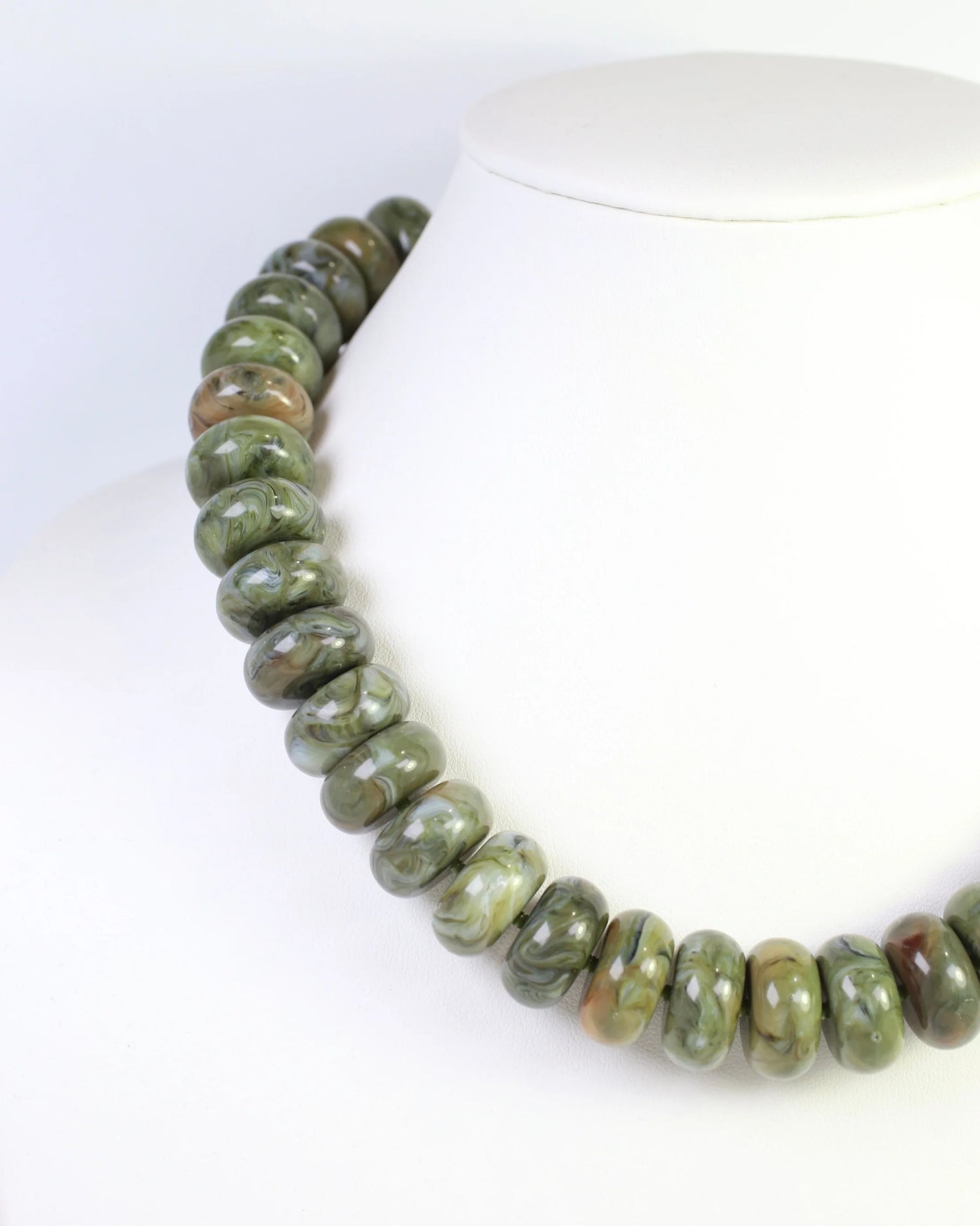Pipestone Marble Beaded Necklace