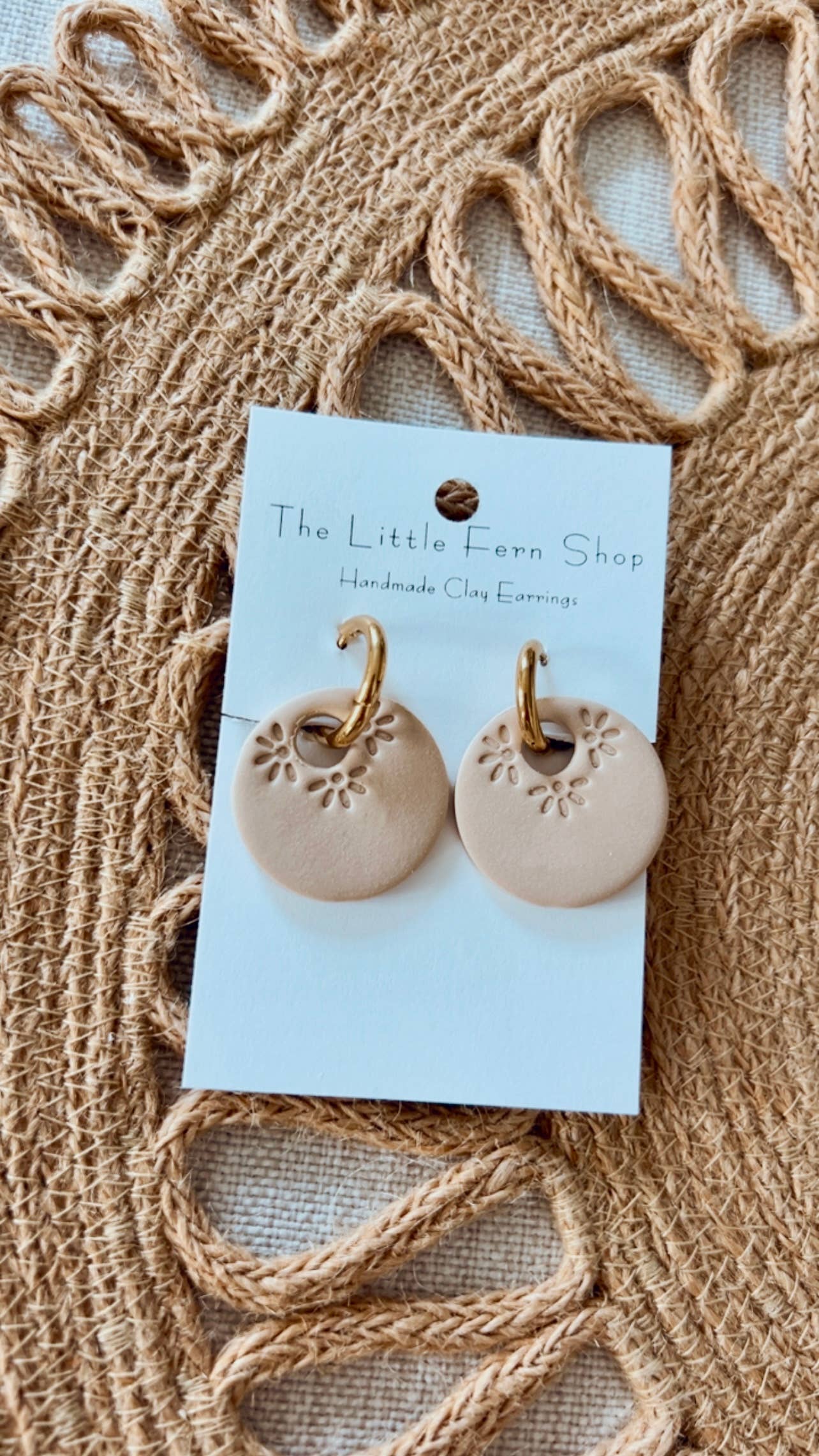 Spring Floral Chunky Hoops