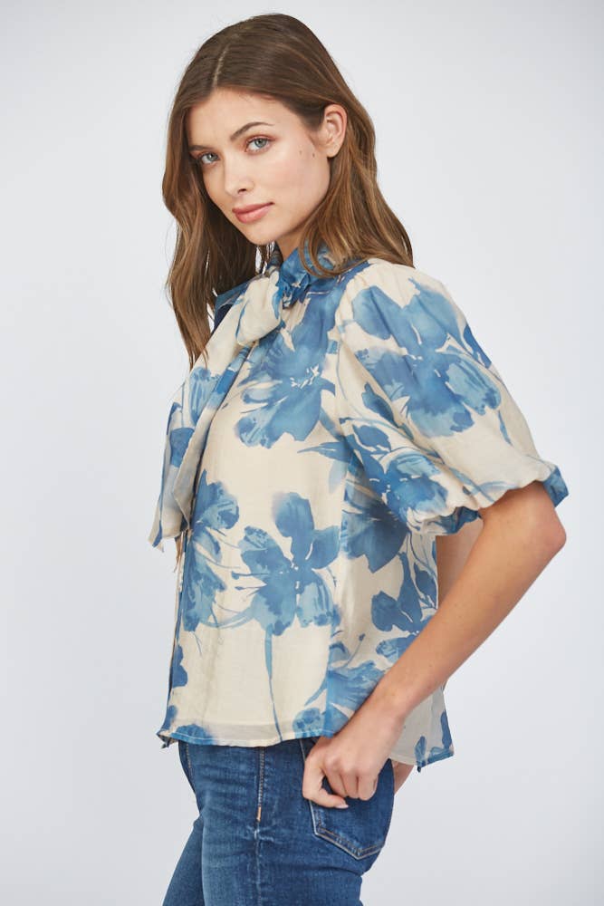 Romantic Lantern Sleeve Blouse