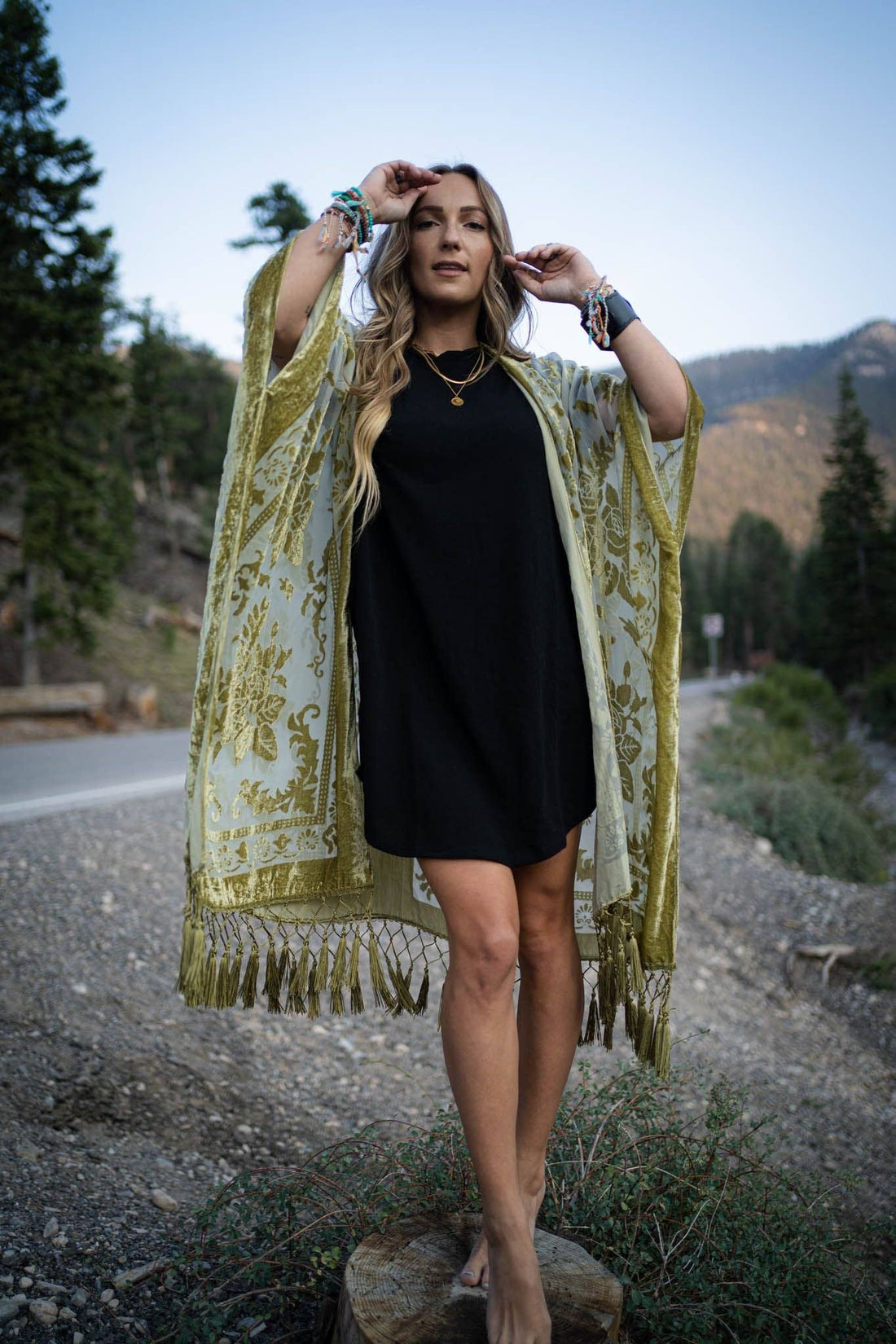 Chic Velvet Kimono