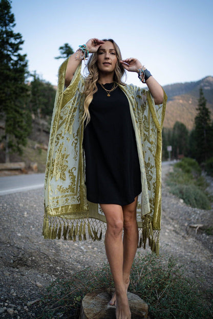 Chic Velvet Kimono
