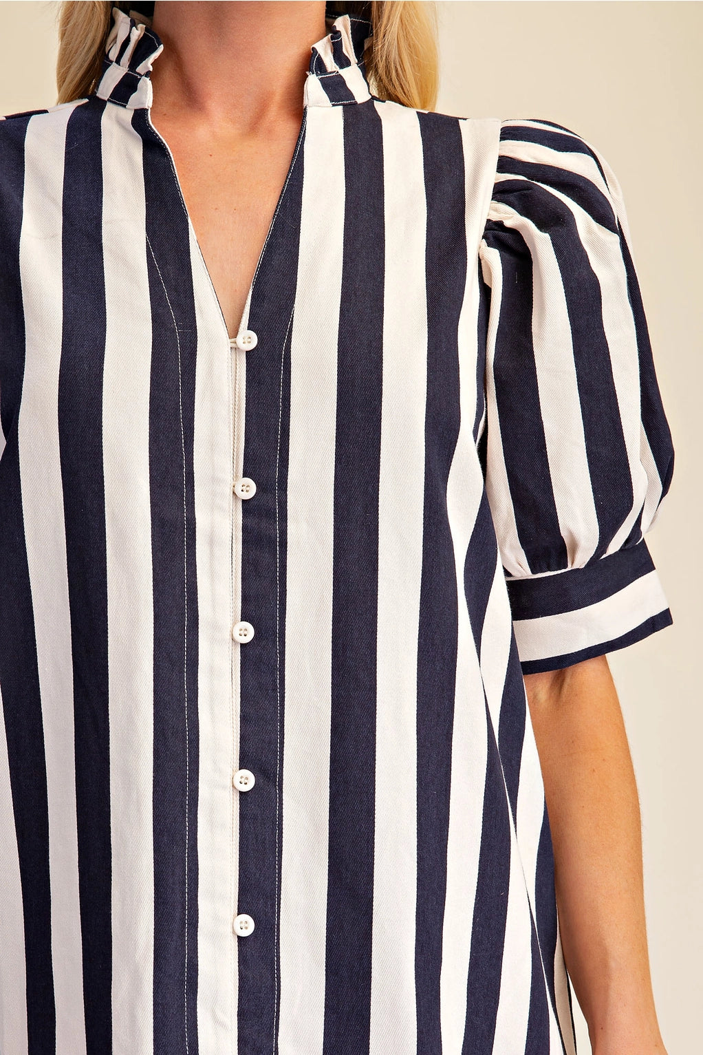 Classic Striped Mini Dress