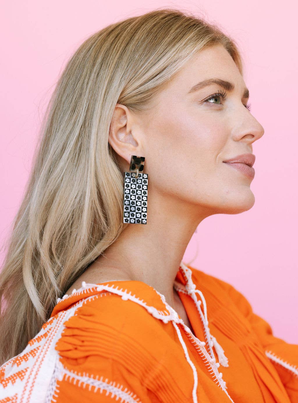 Flower Tile Cabana Earrings