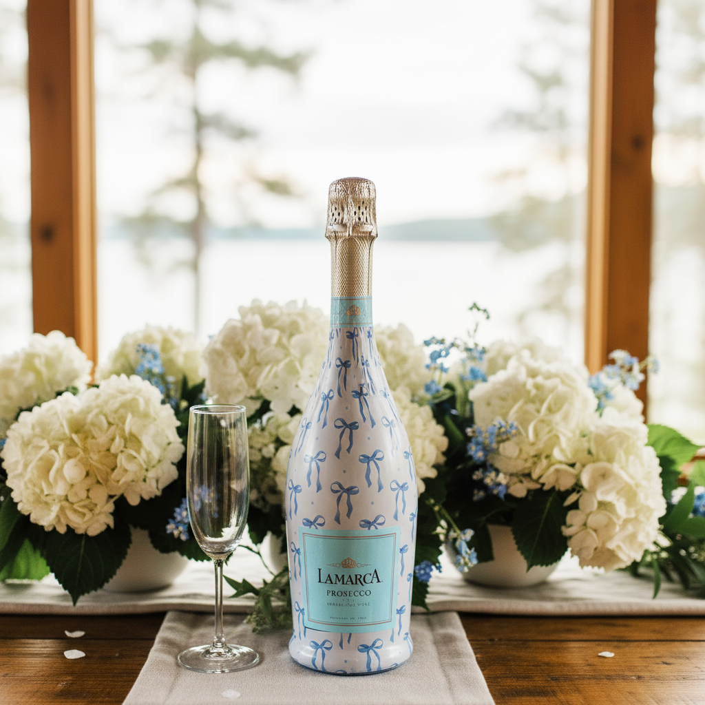 Grandmillenial Blue Bows - Prosecco Collection