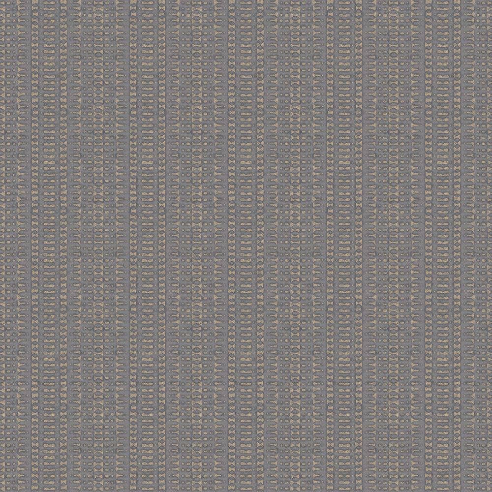 Batik Stripe Denim Peel and Stick Wallpaper