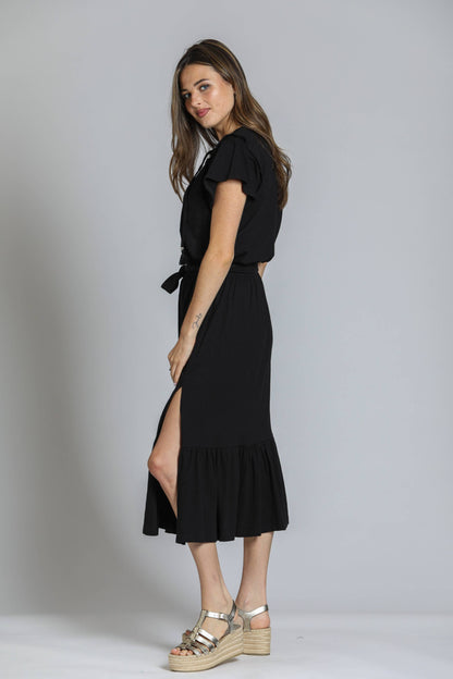 Short Sleeve Dress With Smocking Detail
