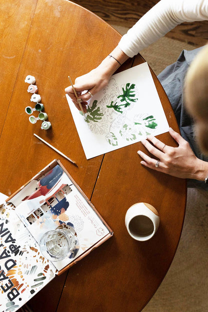 Red, White, &amp; Bloom Paint-By-Numbers Kit