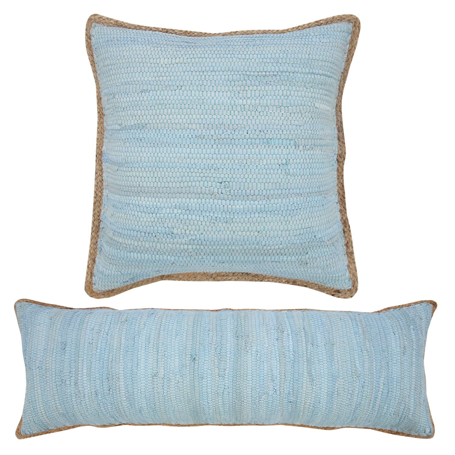 Jute Bordered Throw Pillow