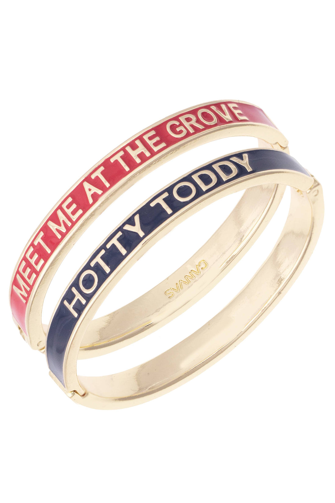 Ole Miss Rebels Skinny Enamel Hinge Bangle