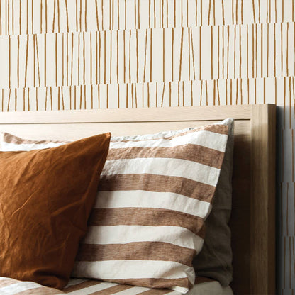 Shift Copper Peel and Stick Wallpaper, 28 sq. ft.