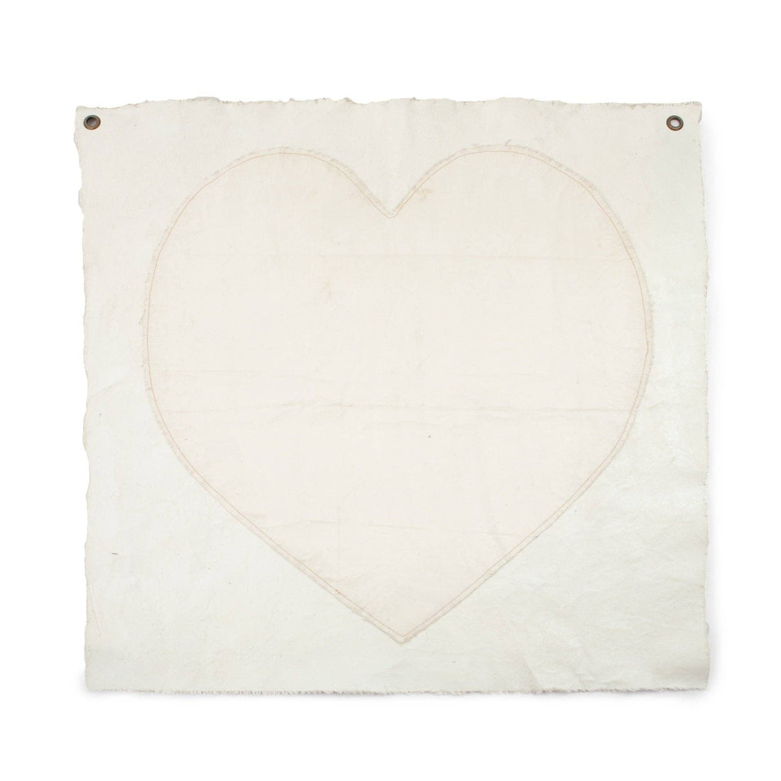 Stitched Heart Hand Painted Wall Hanging 36" x 36"