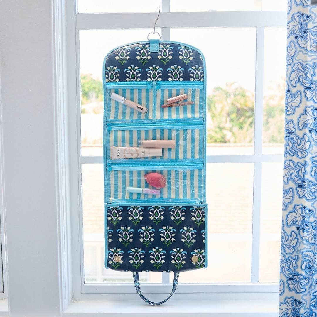 Rosemary Indigo Hanging Travel Case