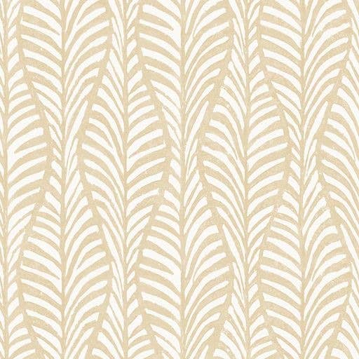 Block Print Leaves Clay Peel and Stick Wallpaper, 28 sq. ft.