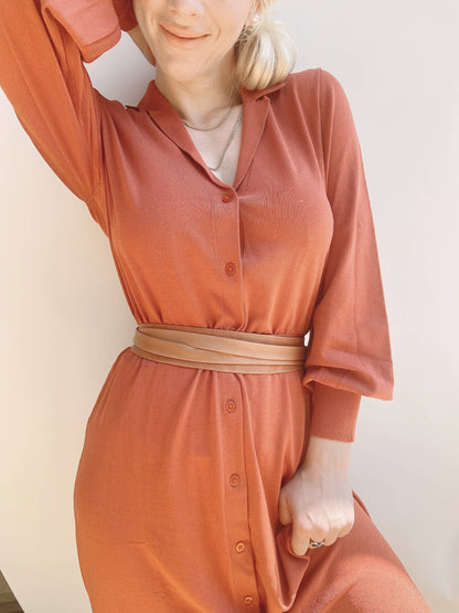 Midi Wrap Belt - Tan