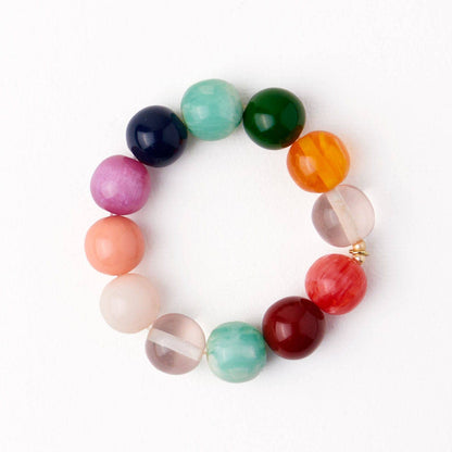 Multi Resin Large Bead Bracelet