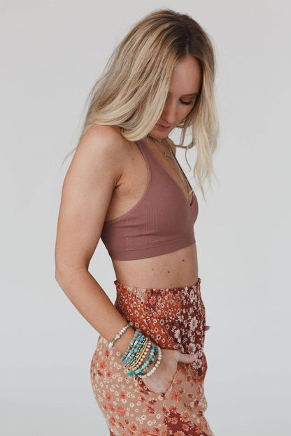 Seamless Lace Racerback Bralette
