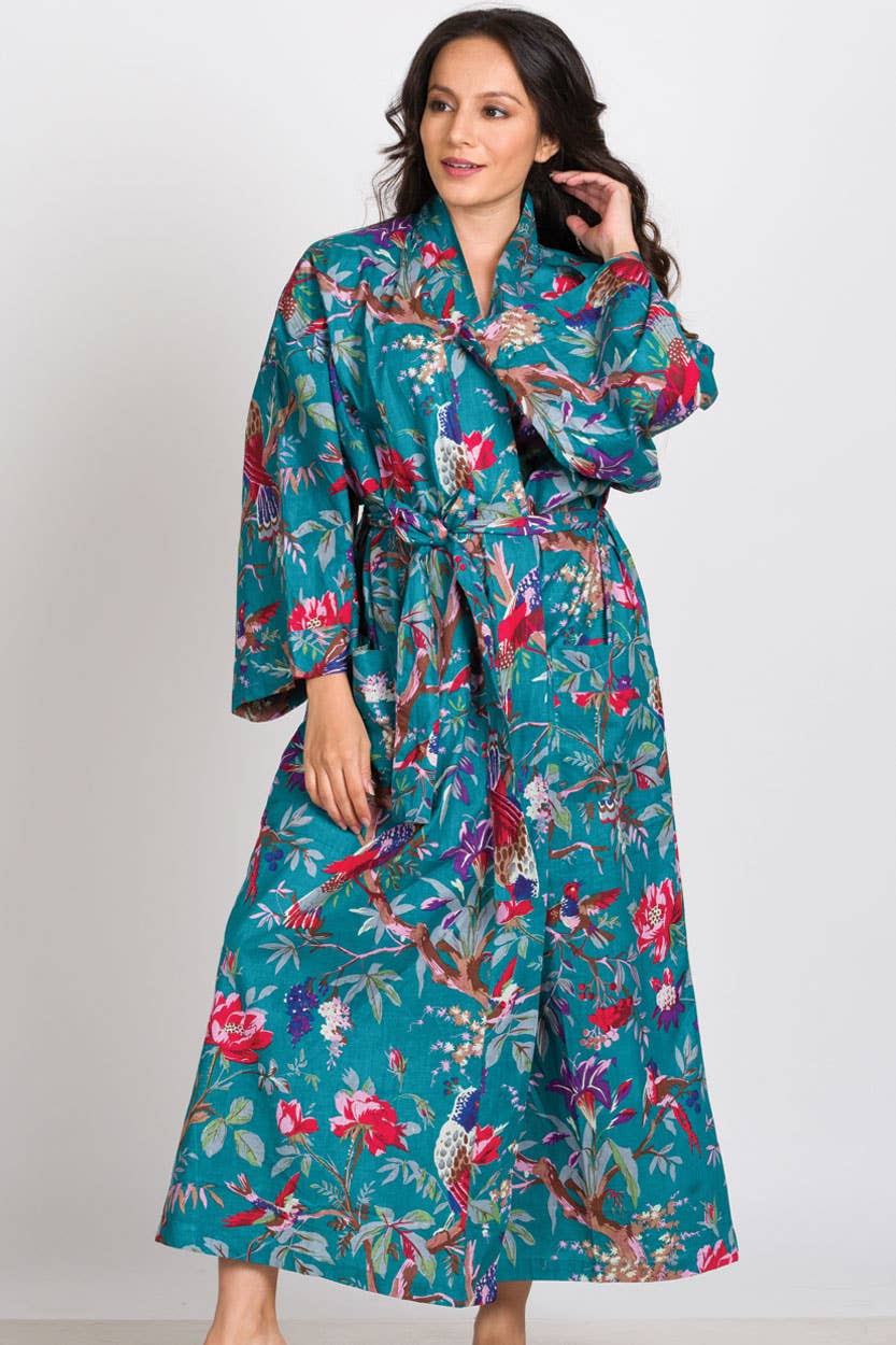 The Botanical Bliss Cotton Robe