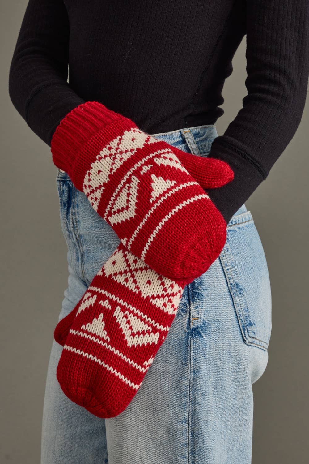 The Fireside Nordic Mittens