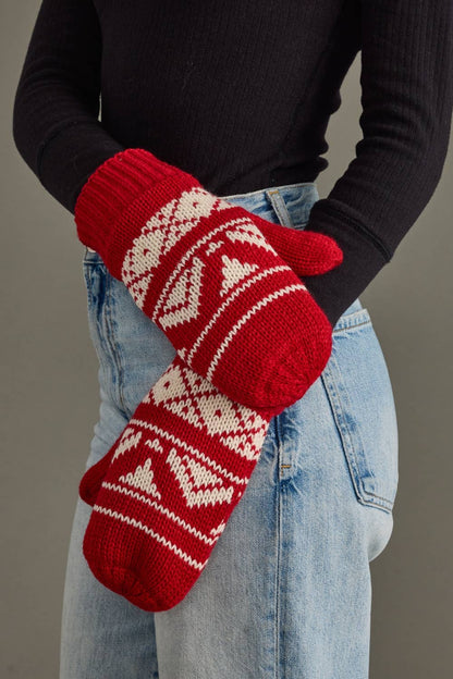 The Fireside Nordic Mittens