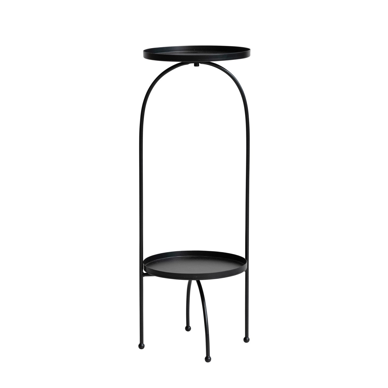 Metal Table/Plant Stand, Black