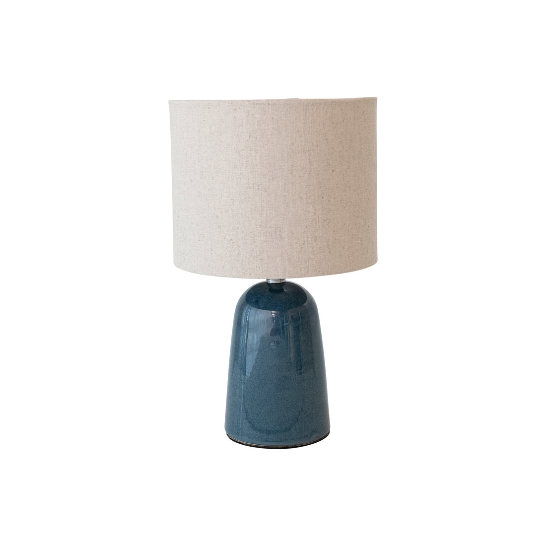 Ceramic Table Lamp w/ Linen Shade (Each One Will Vary)