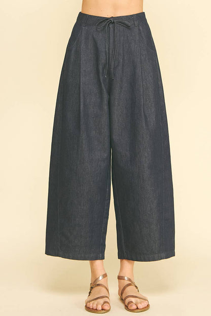 High Waist Barrel Dark Jean