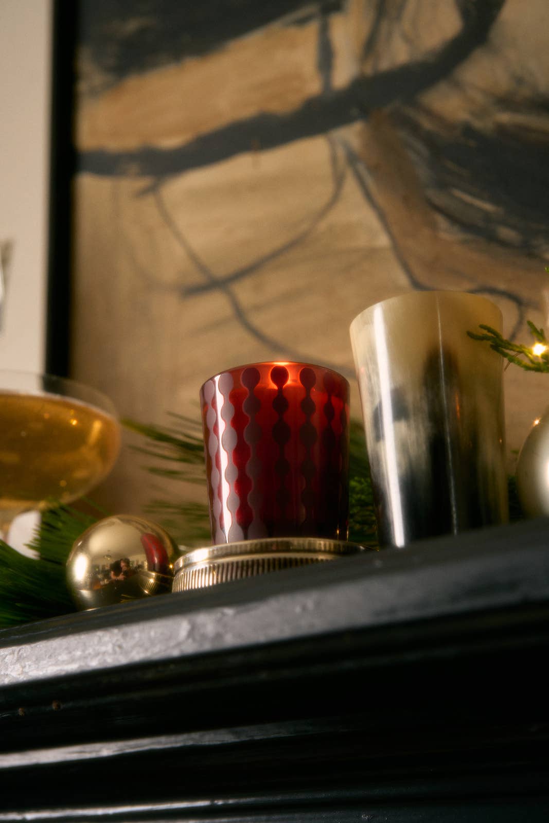 Rewined Poinsettia Holiday Candle 2.5 oz