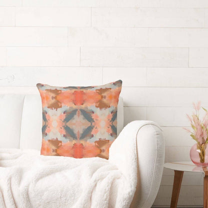 Abstract Modern Art Painted Throw Pillow