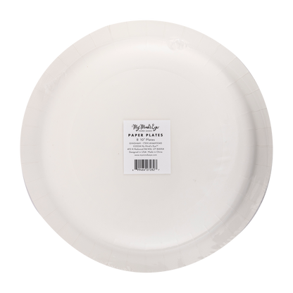 Hamptons Chambray Gingham Paper Plate