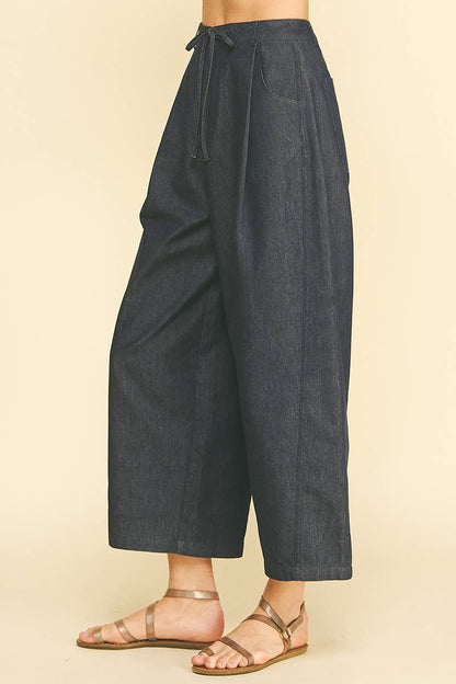 High Waist Barrel Dark Jean