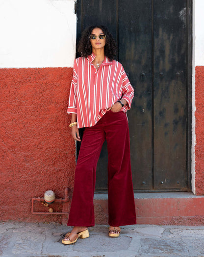 Merlot Wide Leg Pant