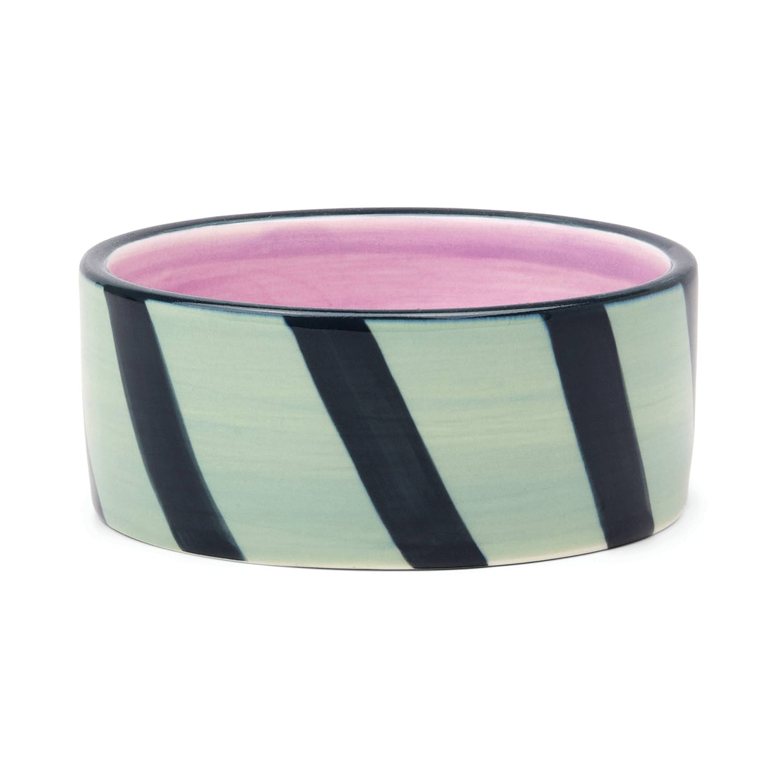 The Izzy Wine Coaster - Blue &amp; Green Stripe