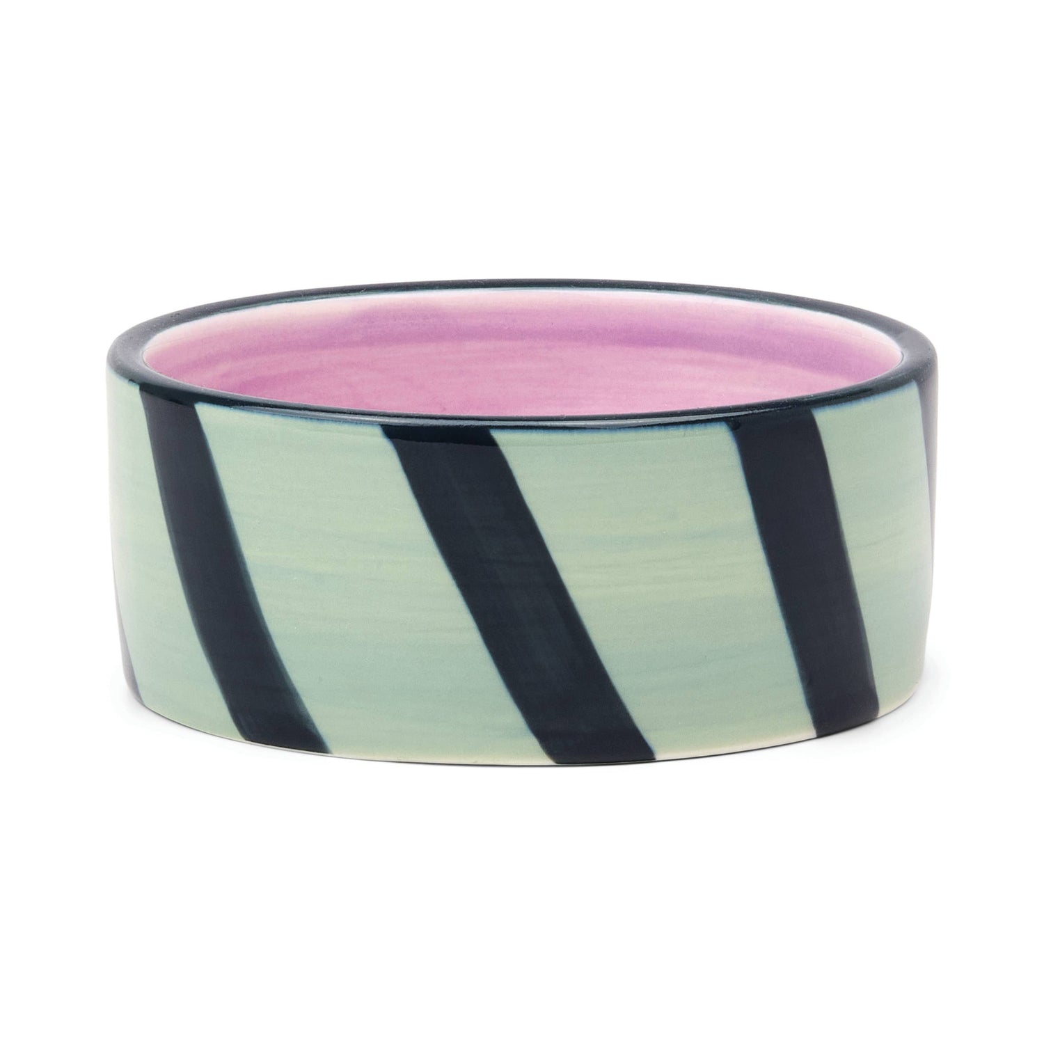 The Izzy Wine Coaster - Blue &amp; Green Stripe
