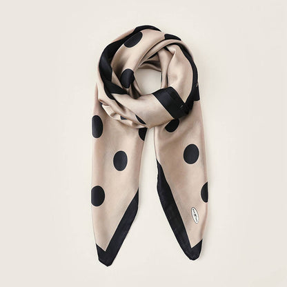 Polka Dot Silky Wrap Scarf