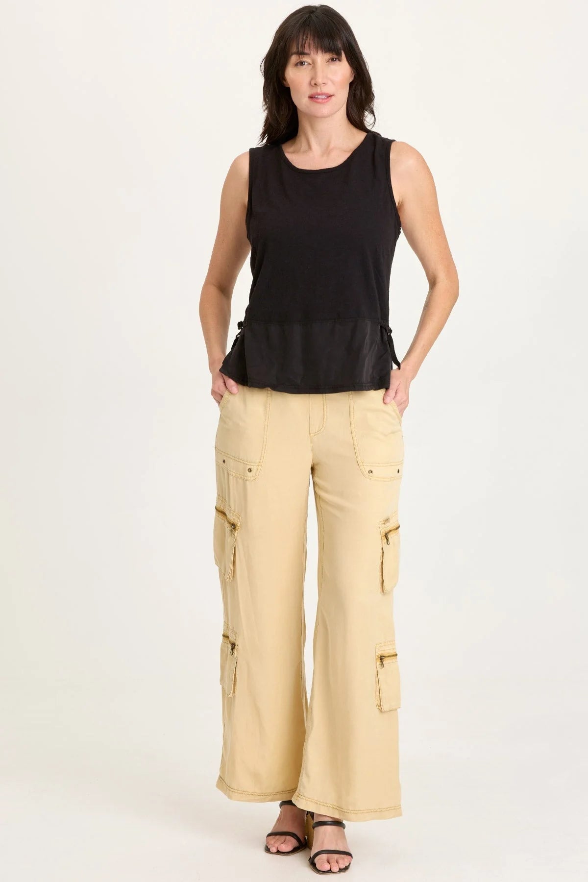 Enna Cinchable Twill Tank