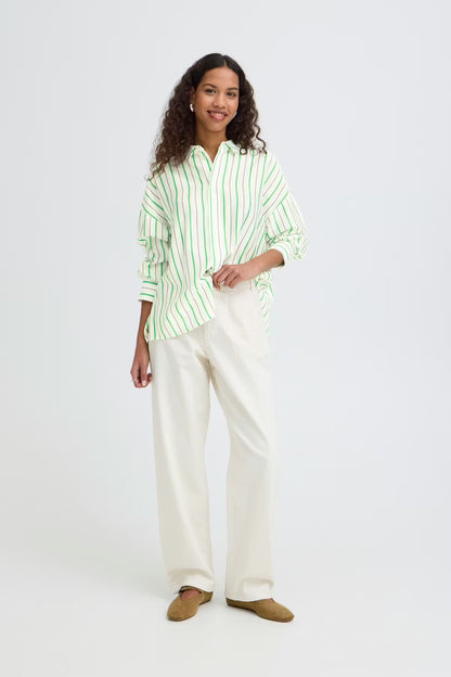 Relaxed Striped Button-Down