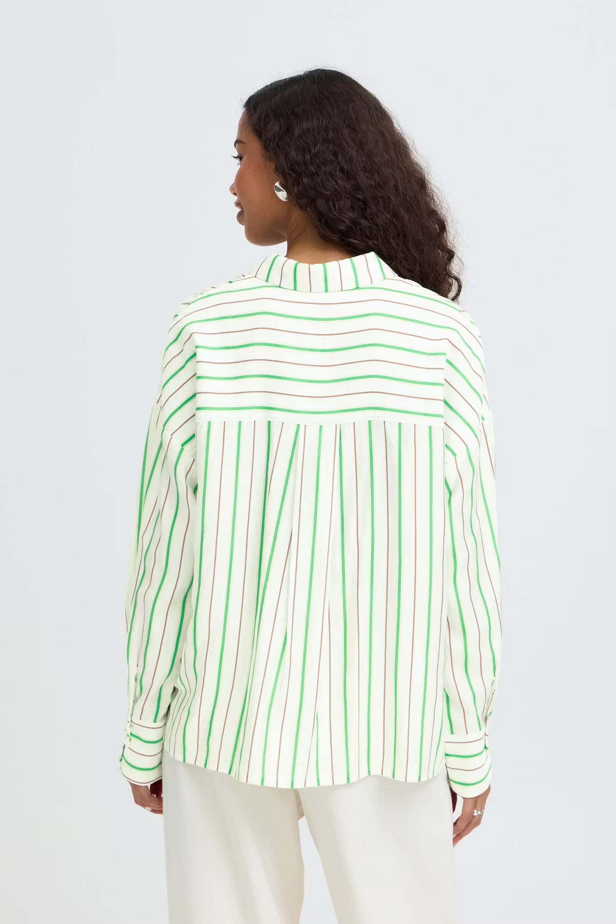 Relaxed Striped Button-Down