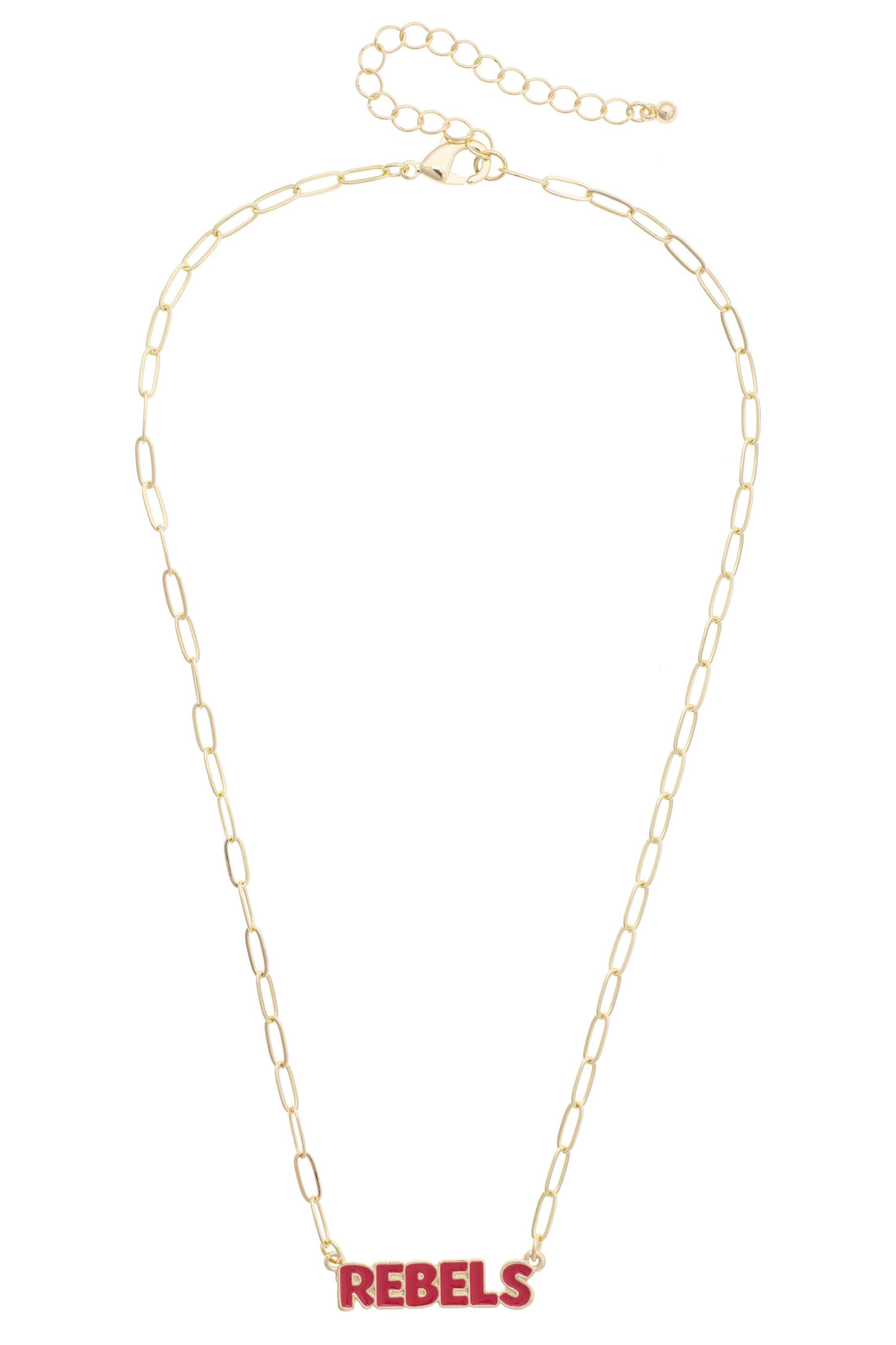 Ole Miss Rebels Puffy Nameplate Necklace