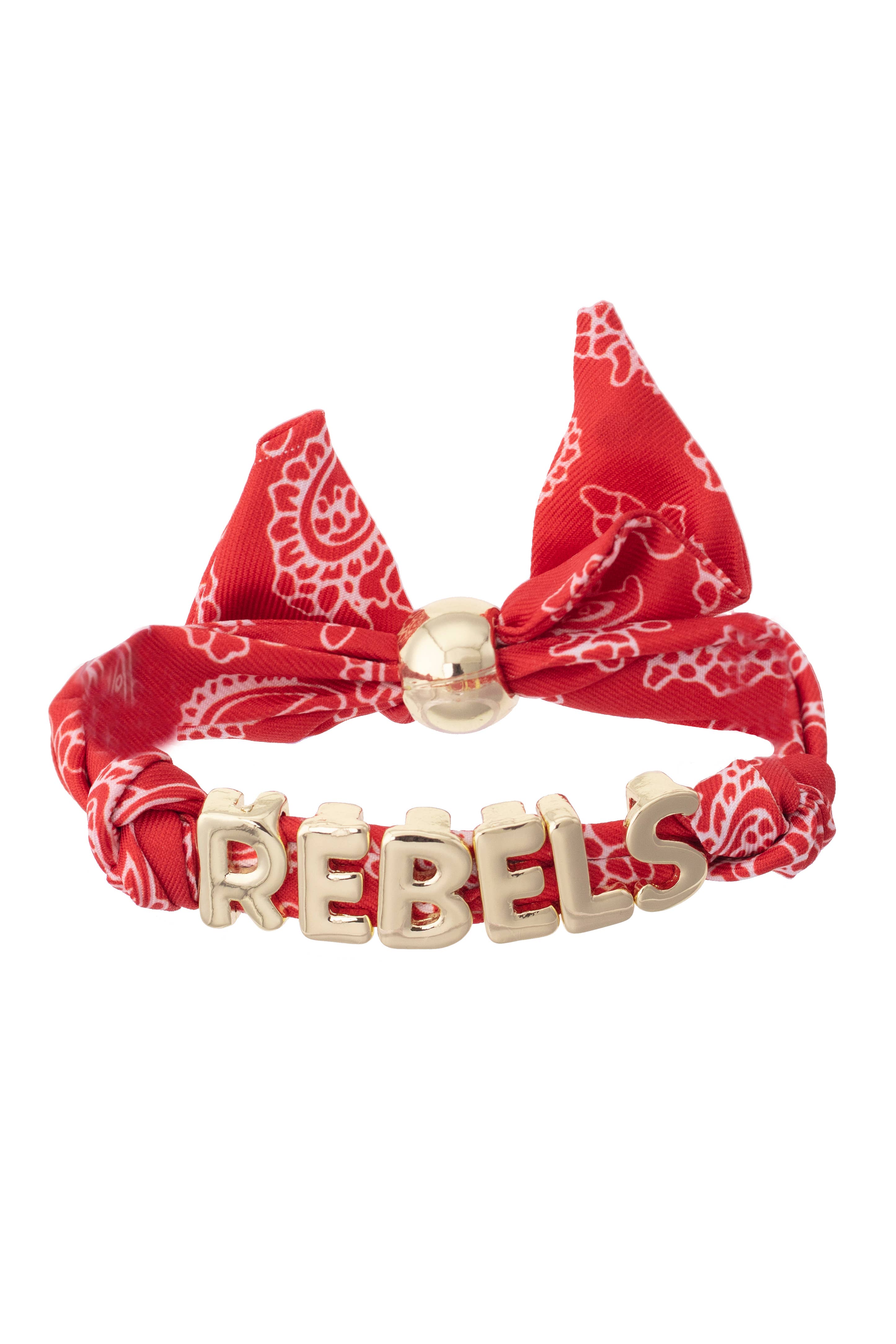Ole Miss Rebels Bandana Slider Bracelet