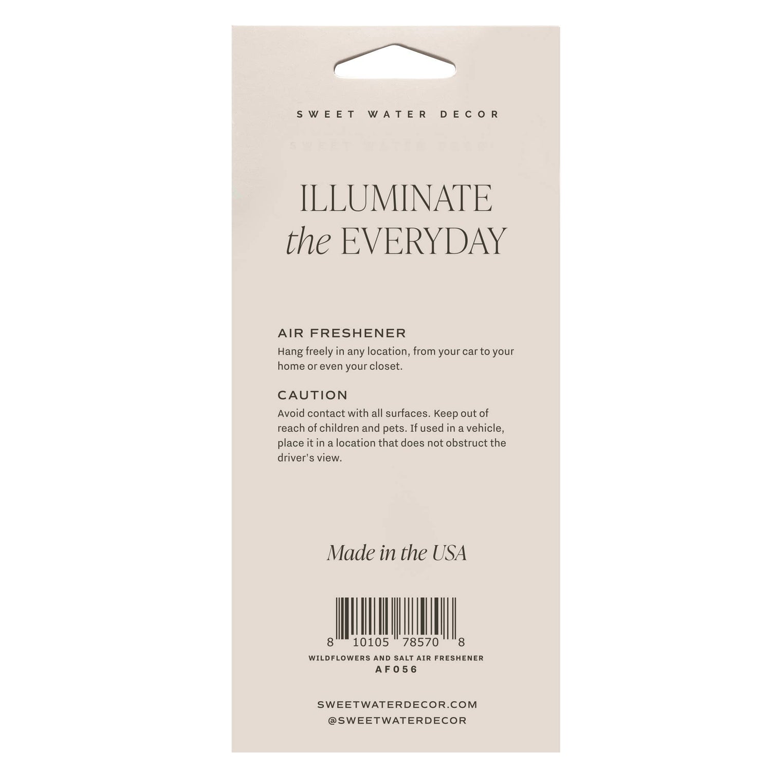 Wildflowers &amp; Salt Hanging Air Freshener