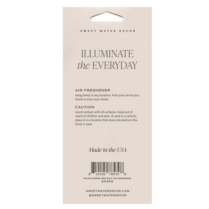 Wildflowers &amp; Salt Hanging Air Freshener