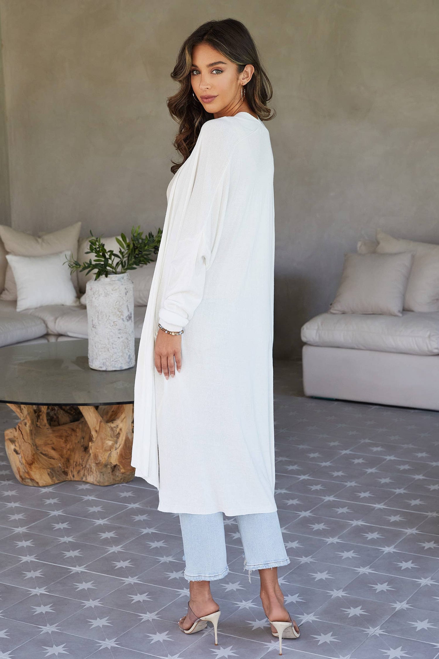 Modal Knit Cardigan with Pockets