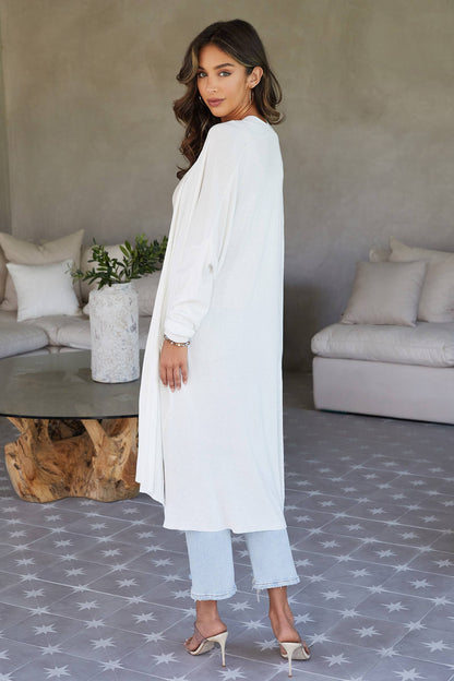 Modal Knit Cardigan with Pockets